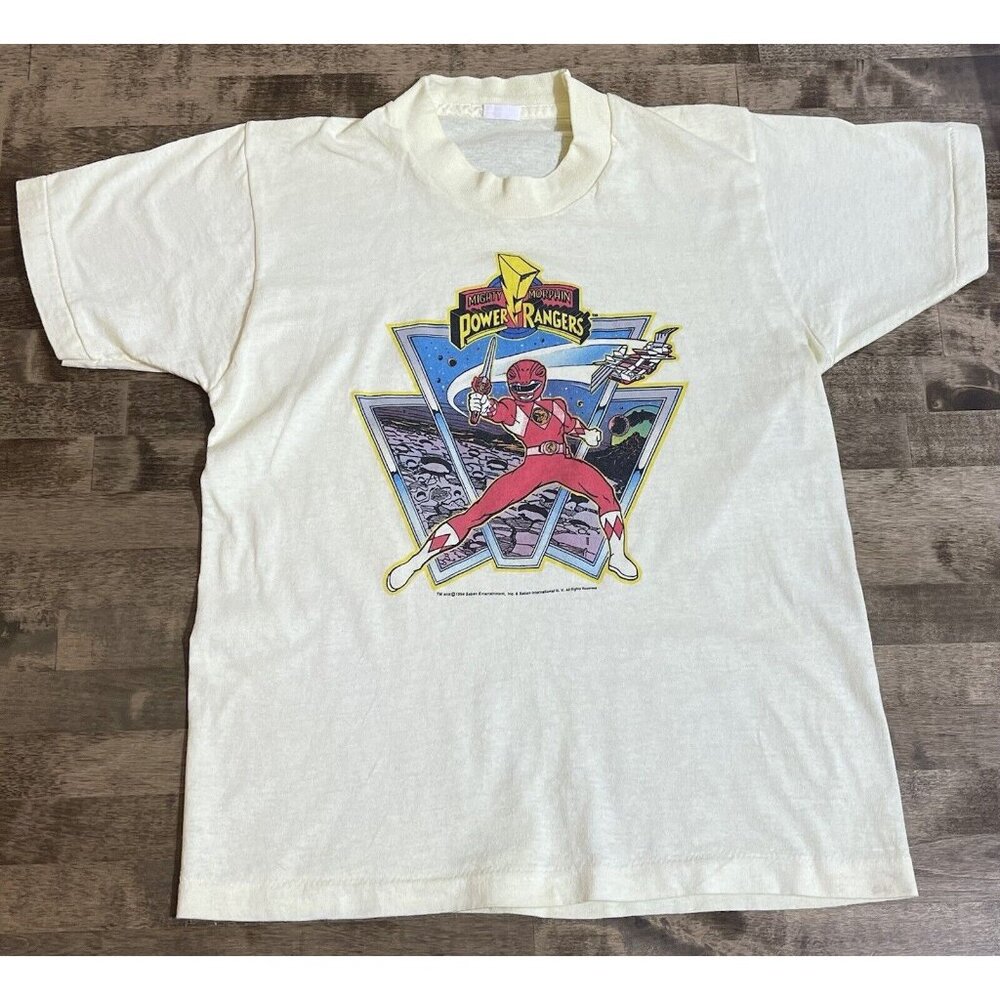 Vtg 90’s | Power Rangers | Single Stitch Graphic T-Shirt | Youth Large (10/12)